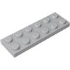 XYEIUGO 3795 Piastra Base Piastra 2x6 50 Pezzi GDS-512 compatibile con Lego Mattoncini da Costruzione Colore:Gris bleuté clair 194