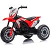 Mondial Toys Moto da Cross Elettrica per Bambini Honda CRF450L 6V a 3 Ruote con Licenza Ufficiale - Clacson Mini Moto Giocattolo per 18-36