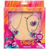 Joy Toy 65176 - Trolls Set Gioielli di Metallo in Confezione Regalo: Collana, Braccialetto e Anello, 15 x 3 x 15 cm