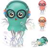 Electri-HQ Giocattoli per meduse danza, giocattolo elettrico per meduse striscianti, luci e Musica, Stimola Sviluppo Cognitivo e Motorio,giocattolo interattivo Tummy Time Toys per ragazzi e ragazze (Ciano)
