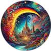 BUBELS Puzzle Premium 1000 Pezzi Rotondo, Mondo Colorato e Bellissimo, 26.5 x 26.5 Pollici, Per Adulti e Bambini dai 12 Anni in Su, Puzzle da Tavola in Carta Riciclata 100%
