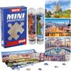 MISITU Set di 3 mini puzzle da 150 pezzi per adulti e bambini dai 14 anni, monumenti del mondo, decorazione da parete idea regalo (Sagrada Família, Porto, Taj Mahal)