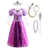 Lito Angels Children's Apparel Lito Angels Vestito Costume Principessa Long Hair Princess Carnevale Festa di Compleanno per Bambina Taglia 18 mesi ai 12 anni, Viola