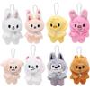 Generic Stays Fans - Portachiavi in peluche SKZ da 10 cm, 3° tifosi con mantello staccabile e vestiti (8 pezzi)