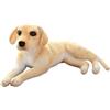 HOMEXYLYL Peluche realistico for cani, animali di peluche multirazza, figurine decorative con morbidi cuscini for gli amanti degli animali domestici(Labrador Retriever,40cm/15.8in)