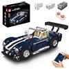 Mould King 13215 V8 Roadster Model Kit for Adults, Vintage 1960s Motorsport Racing Vehicle Construction Set, Collectible Power Functions Retro Muscle Automobile Office Desktop Display (1754 Pieces)