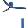 CREATE / WINDCALM M/Ventilatore da soffitto con luce blu cobalto con telecomando / 40W, ABS, Ø132 cm, 6 velocità, 3 temperature di luce, timer, funzione estate-inverno