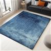 Generico Tappeto Salotto Trama Blu Astratta 120x180cm Tappeto Soggiorno Pelo Corto Lavabile, Tappeti Camera da Letto, Tappeti Antiscivolo per Interni e Esterni