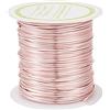 BB Beadthoven Beadthoven - Filo metallico in rame, 0,7 mm, 13 m, color oro rosa, resistente all'ossidazione, pieghevole, fili metallici per la realizzazione di gioielli e per creazioni fai da te