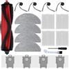 LOVOBO Q7M5 accessori per robot aspirapolvere Roborock Q7 M5+/L5 pezzi di ricambio | q7 m5 Replacement Parts:1 spazzola principale, 4 spazzole laterali, 4 filtri HEPA, 4 tamponi, 4 sacchetti polvere,2 strumenti
