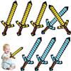 Yhjxly Set di spade gonfiabili per bambini, 63 cm, pirati spada gonfiabili per bambini, per feste di compleanno, Halloween, cosplay, piscina, accessori per feste e feste