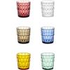 Guzzini Set 6 Bicchieri Bassi Vanity D 8,5 Cm H 9,2 Cm Multicolor