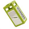 SEIWEI Grattugia a 4 lati in acciaio inox pieghevole trituratore formaggio verdura nastro piatto sbucciatore frutta (verde)