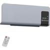 HOMCOM Termoventilatore Oscillatorio Timer 12h 2000W 54.5x12x21.5 cm Grigio
