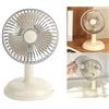 Generic Ventilatore Elettrico Vintage Stile retrò Portatile Piccolo Ventilatore da Scrivania per Ufficio Domestico 330 G in Plastica Leggera (Giallo chiaro)