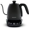 Krups Bollitore a collo di cigno, multiuso, Tè, Caffè, Infusione, 8 Temperature, Tenuta al caldo 30 min, Coperchio rimovibile, Caffè Control BW923810, Nero
