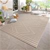 Carpetsale24 Tappeto da esterni, colore beige, stile bohémien, 110761, tappeto rettangolare, Tappeti per terrazzo-balcone o cucina, 200 x 290 cm