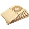 vhbw 10x sacchetto compatibile con Miele S128, S129, S130, S131, S132, S126, S127 aspirapolvere - carta, tipo B, 27cm x 13cm color sabbia