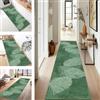 SUCERU Tappeto Bagno Moderno Antiscivolo Lavabile passatoia Verde zerbino 70X150CM Antimacchia Tappeti Cucina passatoia al metro tappeto multiuso per Corridoio Soggiorno Camera da Letto Cucina