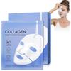 Generic Maschera Viso al Collagene, 6 Pezzi Bio Collagen Real Deep Mask, Migliora l'elasticità, Idratazione Intensa, Maschera Bio Collagene Viso, Bio Collagen Overnight Face Mask