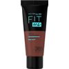 Maybelline New York Fondotinta Coprente Opacizzante Fit Me Matte&Poreless, Colore Uniforme, Pori Minimizzati, 365 Espresso