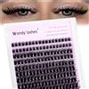 WENDY LASHES Ciglia Finte Ciuffett Manga 60D | Ciglia Finte Ciuffetti D-Curl Lashes Cluster Lashes Misti 10-18mm Individuali Lash Look Naturale Fairy lash