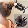 Carufin 2 Pz Artiglio Dei Capelli Arco Nero Clip Per Capelli antiscivolo Artiglio Clips Accessori Per Capelli Regalo Giornaliero Del Partito per Donne e Ragazze