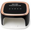 LEOFLA Lampada UV LED 108W SUN S10 in ABS, 22,5 x 19,5 x 10,2 cm - Fornetto Unghie Ricaricabile per Gel UV, Smalto Semipermanente e Pedicure