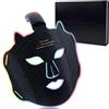 Cuidongsheng Maschera LED Viso a Luce Rossa,Maschera Infrarossi Viso Antirughe,LED Face Mask in Silicone Morbido,Ringiovanimento,Pausa Automatica,Adatto a Tutti i Tipi di Pelle