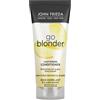 JOHN FRIEDA - Balsamo Go Blonder 75 ml, Balsamo schiarente per capelli biondi opachi, Idrata e schiarisce per dare lucentezza, ripristina l'umidità, rinnova la morbidezza, con citirici e camomilla