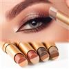 KTouler 4 colori sfumati glitter ombretto stick, ombretto crema opaca e iridescente, tre tonalità resistente, lunga tenuta, matita occhi Eyeshadow