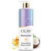 Olay Lozione per il corpo levigante per le donne con retinolo, idratante 24 ore, complesso di vitamina E e vitamina B3, formula ad assorbimento rapido, 502,7 ml
