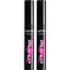 NYX Professional Makeup Mascara Worth the Hype Volumizzante e Allungante Nero Lunga Tenuta per Ciglia Lunghe e Folte Scovolino a Punta con Olio di Jojoba - 2 Mascara