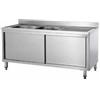 Fimar attrezzature per la ristorazione p GDS167R2CS Lavello armadiato con 2 vasche a sinistra dim. 1600 x 700 x 950h con sgocciolatoio