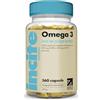 Incite Nutrition Capsule di Olio di Pesce Omega 3 2000 mg. 360 Capsule Molli. Fornitura da 6 Mesi di Acidi Grassi Omega3 EPA e DHA. Non OGM, Prodotte in Regno Unito, Nessun Retrogusto di Pesce