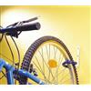 Mottez B012G Gancio per bicicletta Ø 16 mm con copertura in plastica, blu