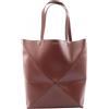 LOEWE Puzzle Fold Tote Borsa a tracolla grande B933Q18X014783 pelle marrone d...