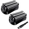 Artborn 21B testine di rasatura compatibile con Braun Series 3 - compatibile con Braun 3040s, 300s, 310s, 320s, 3050cc, 370cc-4, 3090cc, lame di precisione, rasatura fluida, facile installazione, pacco da 2