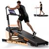 UMAY Tapis Roulant Salvaspazio Pieghevole Inclinabile 40%, Walking Pad Nero