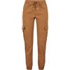 Urban Classics Ladies High Waist Cargo Jogging Pants Pantaloni, Caramella MOU, XS Donna