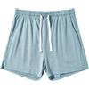 Amy Coulee Pantaloni da notte corti da uomo, in cotone, 4, leggeri, pantaloni corti da pigiama con tasche