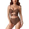 SHEKINI Cutout Costume da Bagno Intero da Donna Regolabile Costumi Intero Donna