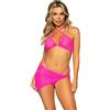 Leg Avenue 81652 02902 Set di Biancheria Intima, Rosa Fluo, M Donna