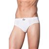 marcLuis - Slip Realizzato in Morbido Cotone Elasticizzato a Vita Alta, Confezione da 6 Pezzi, Colore: Bianco, Taglia : M