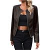 Luadnysin Giubbino Pelle Donna Giacca Pelle Donna Giacca Primavera Estivo Primaverile Di Giacche Invernale In Chiodo Nera Giacchetto Leggero Giubbotto Xl Leather Jacket Giubbini Giubbotti Bomber Autunnale Da