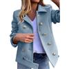 Luadnysin Trench Donna Corto Trench Donna Primaverile Corto Giacca Corta Elegante Cappotto Leggero Blu Giubotto Impermeabile Curvy Vestiti Primavera 2025 Cammello Jeans Lavabile Giacconi Primaverili 4Xl