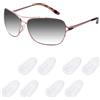 Acefrog 4 paia di naselli per occhiali da sole Oakley Feedback OO4079, Holbrook Metal OO4123, calibro 6, calibro 8, Elmont M L, ricambio per occhiali da sole, antiscivolo, trasparenti