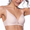 Selene, Reggiseno Donna a Triangolo Senza Ferretto, con Coppe Imbottite Rifinite in Pizzo, Collezione Adriana, Colore Rosa, Taglia 4B