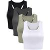Geyoga 4 Pezzi Canottiere Corte Sport
