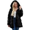 KHIRVWL Cappotti Invernali in Pelliccia Sintetica da Donna Cappotti Eleganti Autunnali E Invernali Cappotti in Pelliccia Sintetica Plus Size Cappotti di Pelliccia Giacche Calde Invernali